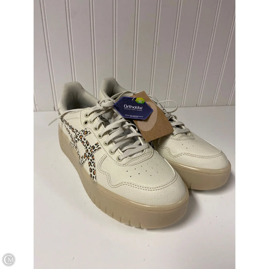 Shoes Sneakers By Asics In Cream, Size: 9.5