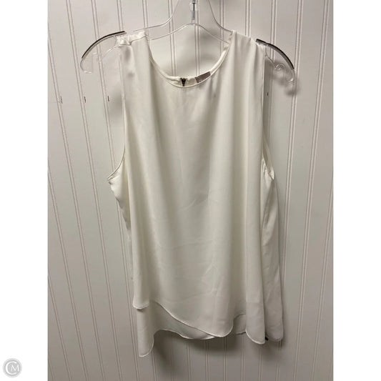 Top Sleeveless By Chicos In Ivory, Size: Xl