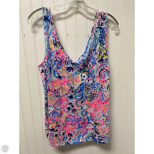 Top Sleeveless Designer By Lilly Pulitzer In Multi-colored, Size: Xl