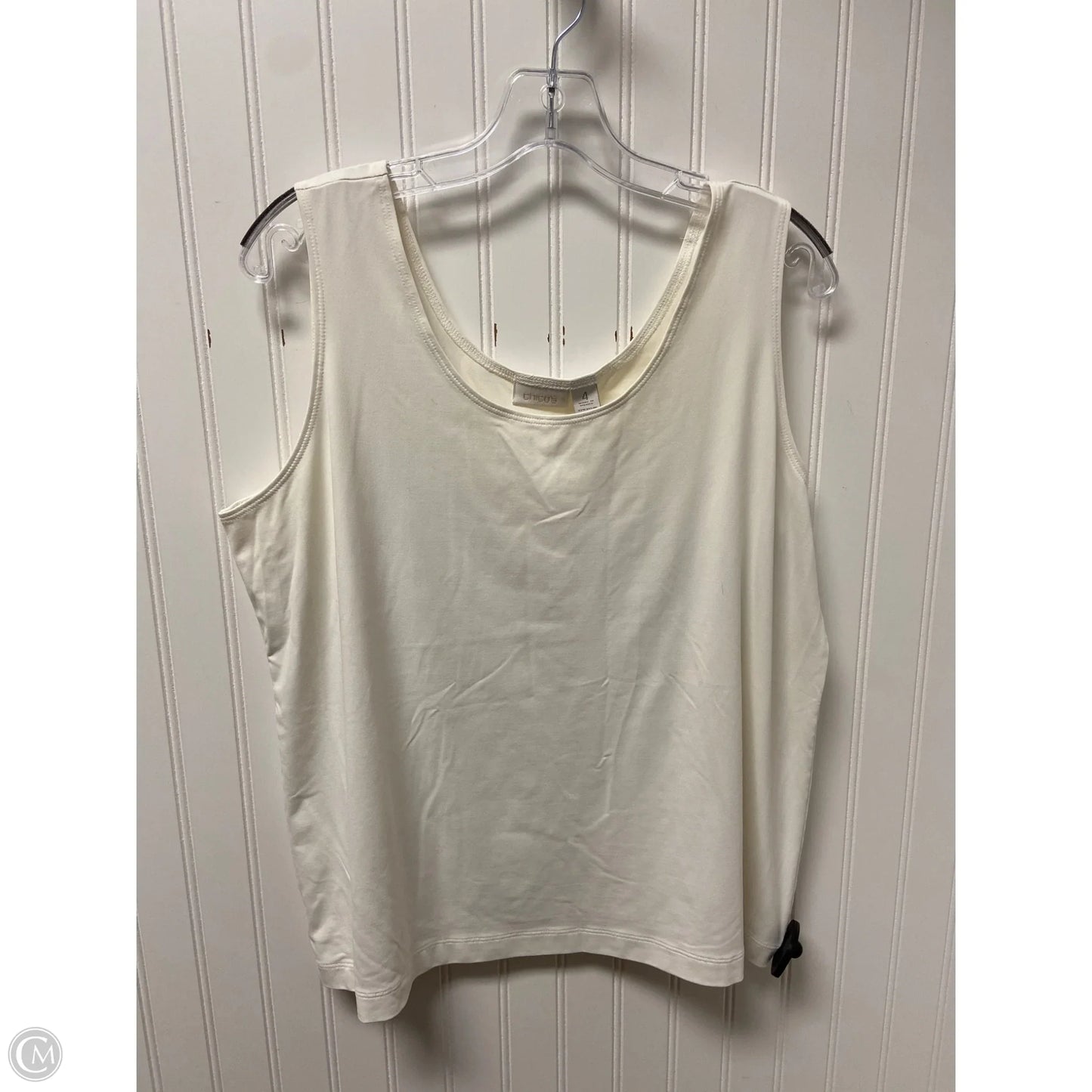 Top Sleeveless Basic By Chicos In White, Size: Xxl