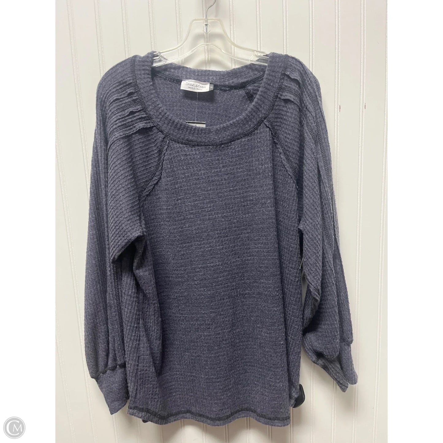Sweater By Clothes Mentor In Blue, Size: 3x