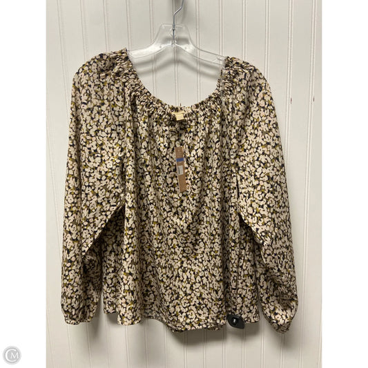 Top Long Sleeve By Hope & Harlow In Green, Size: Xl