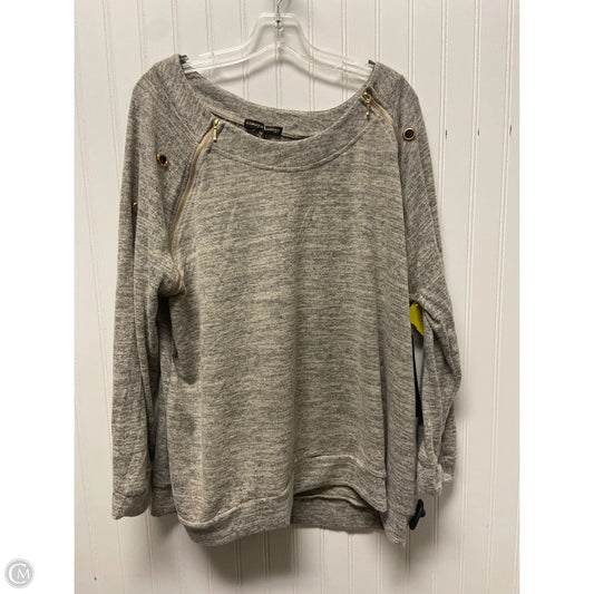 Sweater By Always Indigo In Grey, Size: 3x