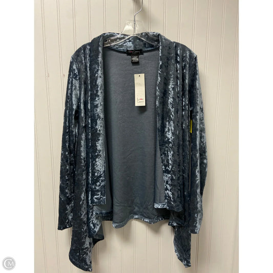 Sweater Cardigan By Love Culture In Blue, Size: L
