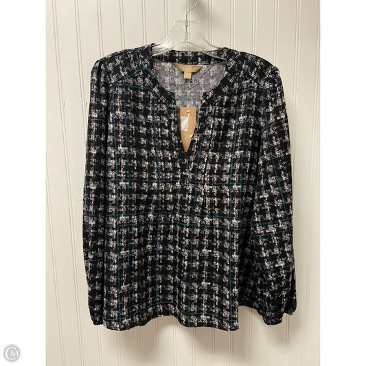 Top Long Sleeve By Hope & Harlow In Black, Size: Xl