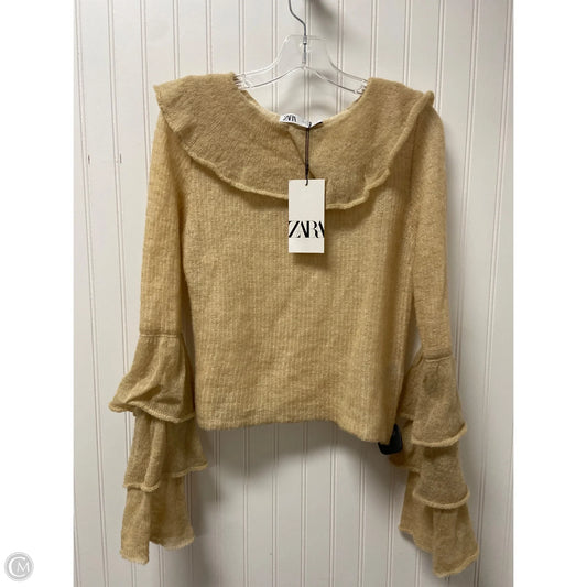 Sweater By Zara In Tan, Size: L