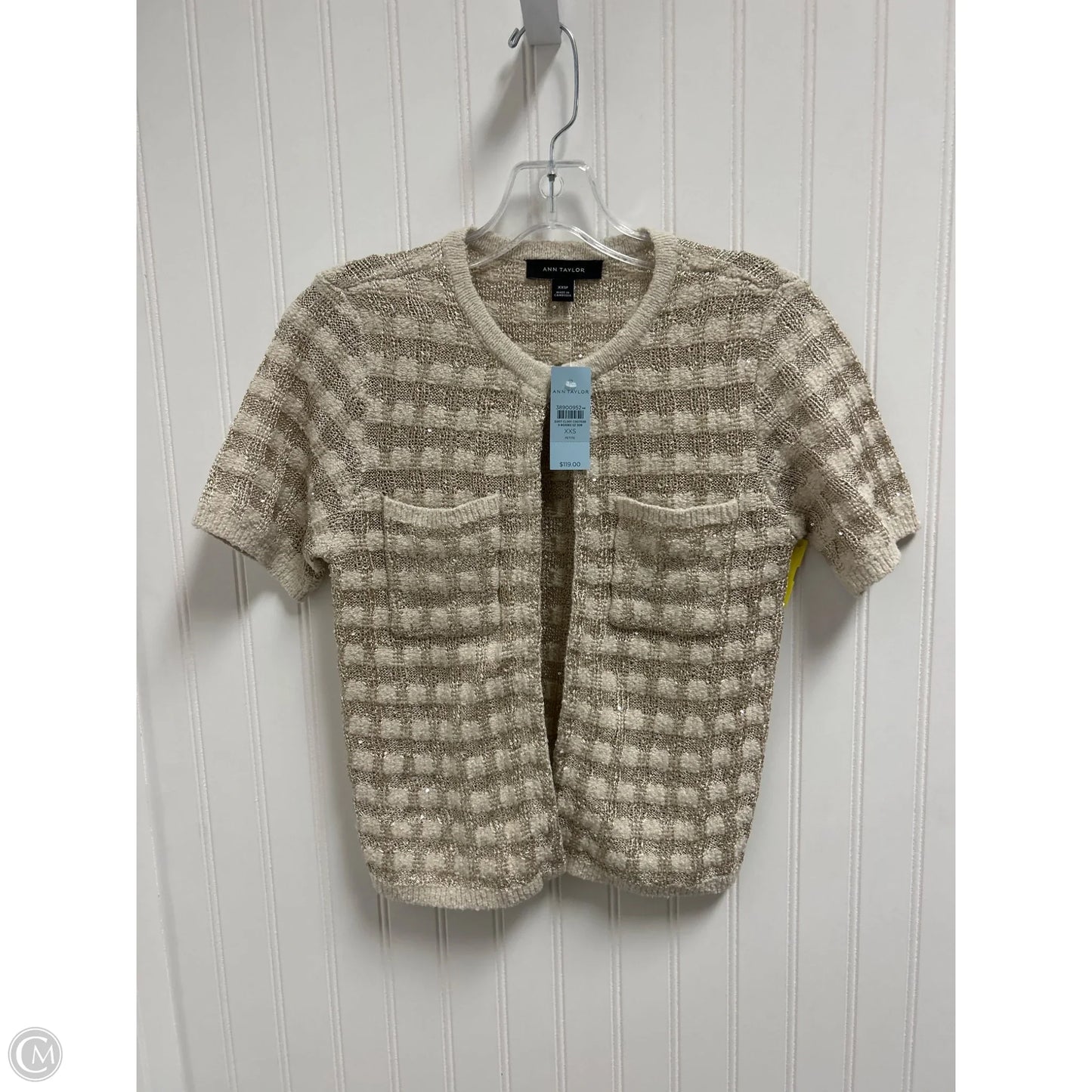 Cardigan By Ann Taylor In Beige, Size: Xxs