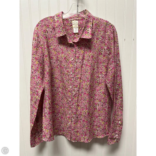 Top Long Sleeve By J. Crew In Pink, Size: L