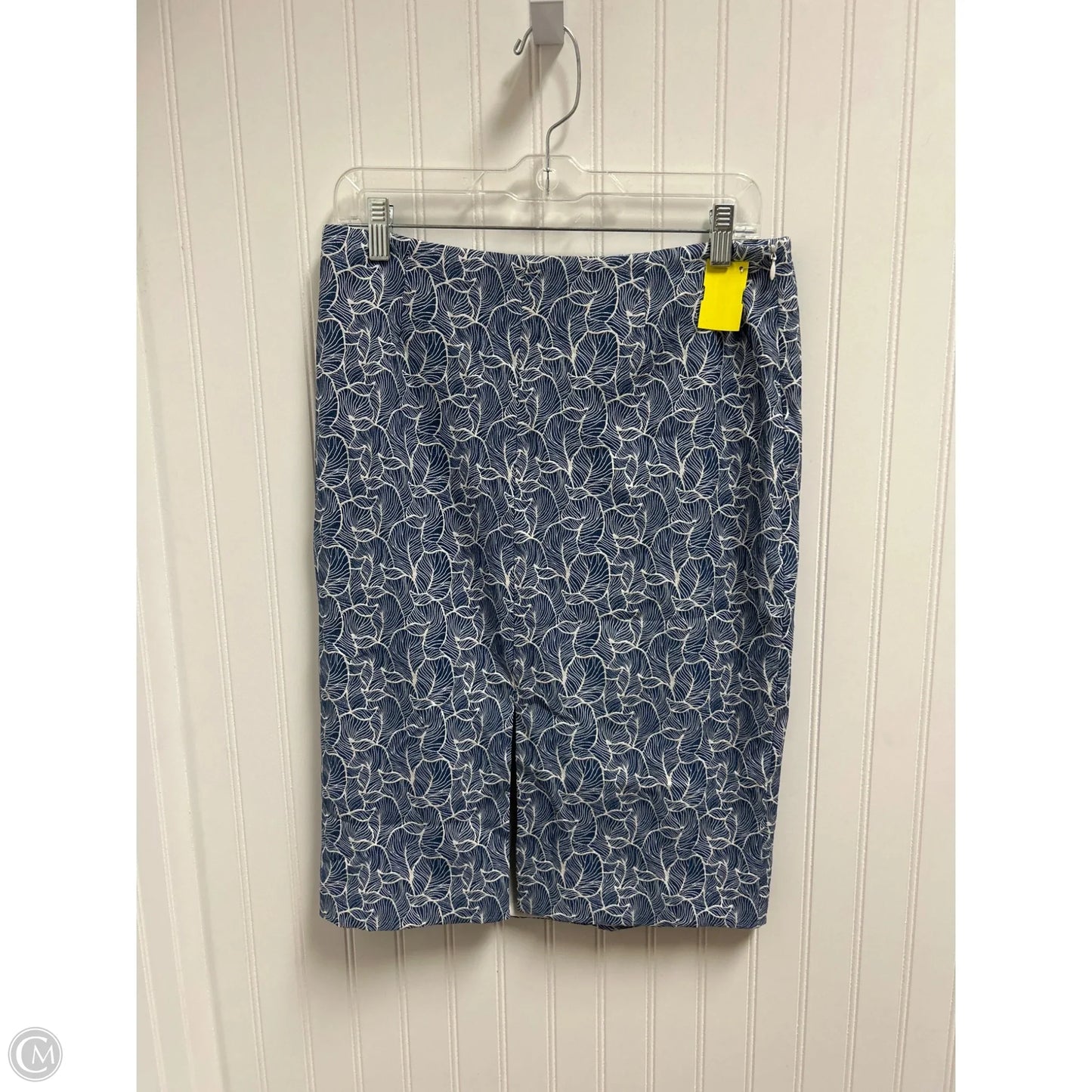 Skirt Mini & Short By Alberto Makali In Blue & White, Size: 10