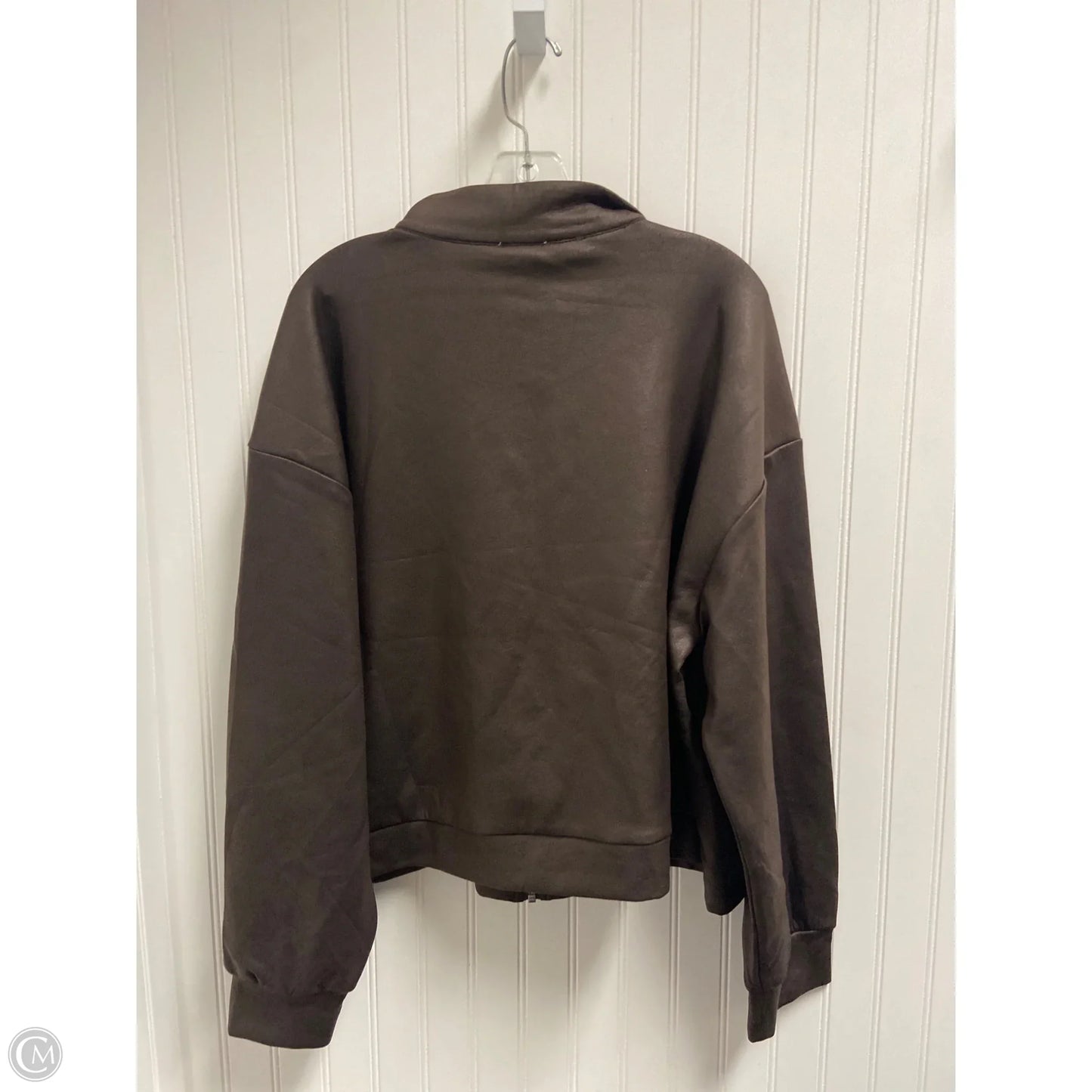 Jacket Moto By Cable And Gauge In Brown, Size: Xxl