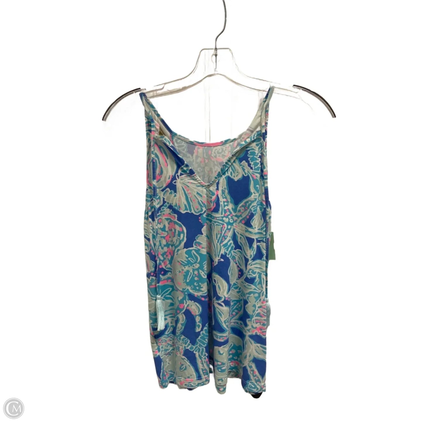 Top Sleeveless Designer By Lilly Pulitzer In Blue & Pink, Size: Xxs