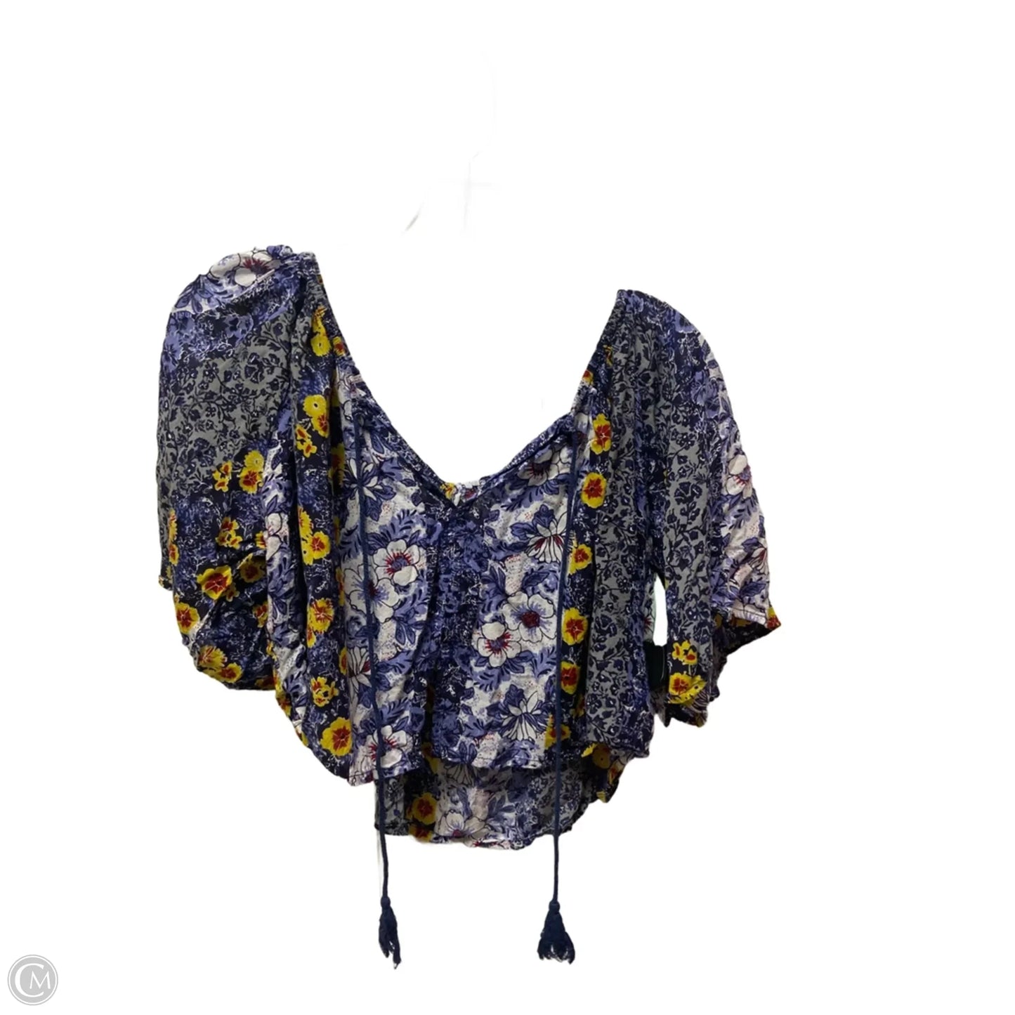 Top Short Sleeve By Lulus In Blue, Size: S