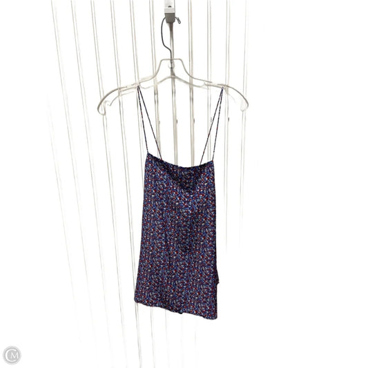 Top Sleeveless Designer By Tory Burch In Blue & Red, Size: S