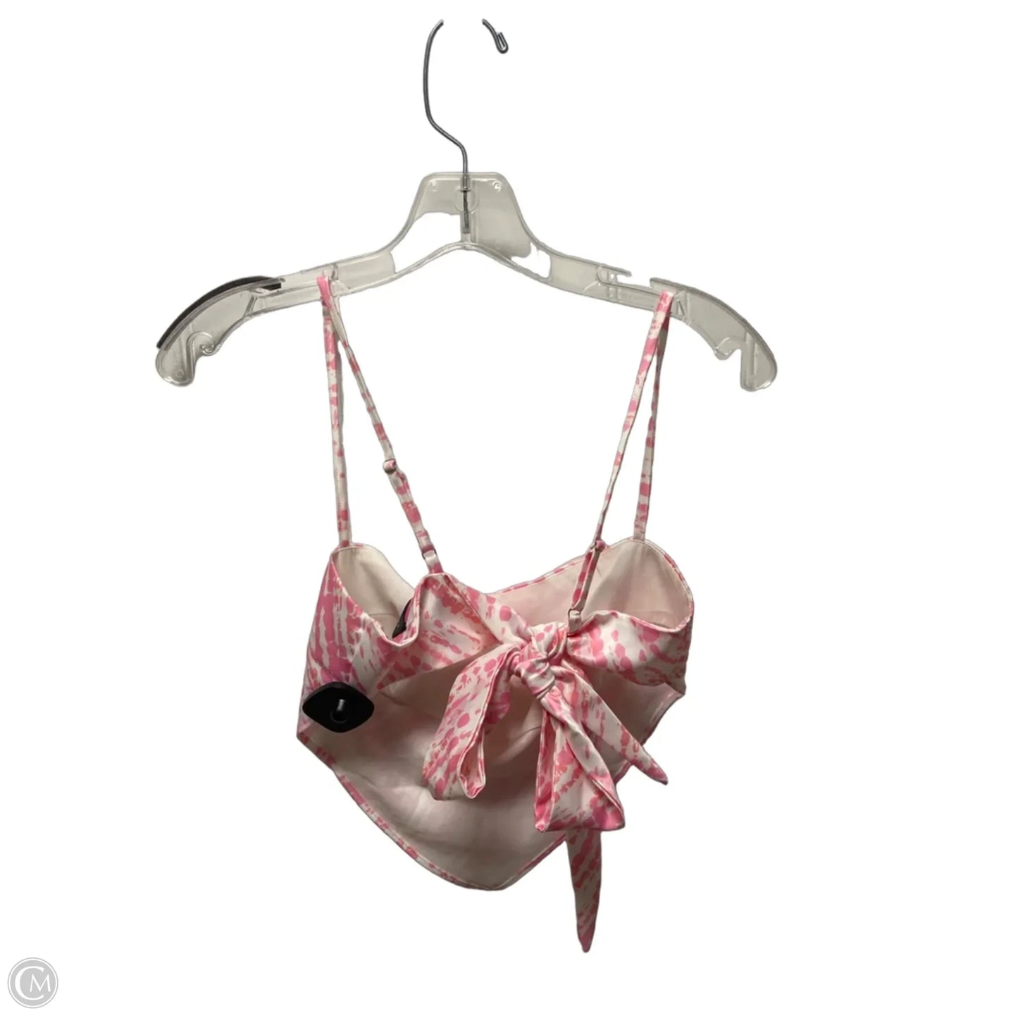 Top Sleeveless By White Fox In Pink & White, Size: S