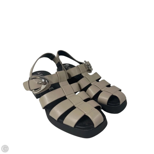 Sandals Heels Block By Aerosoles In Cream, Size: 7.5