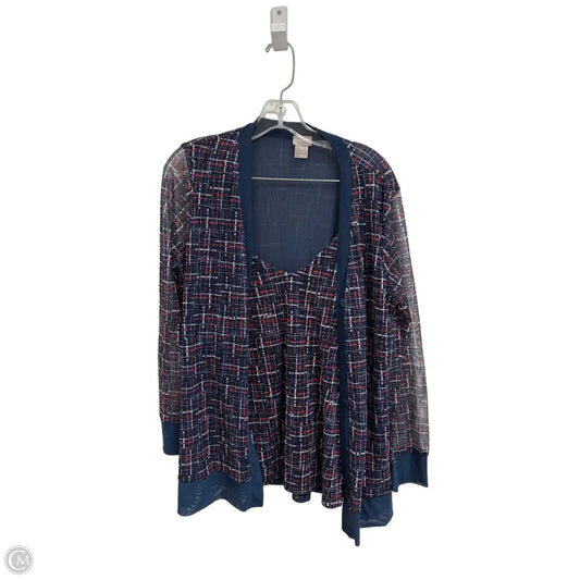 Sweater 2pc By Chicos In Navy, Size: M
