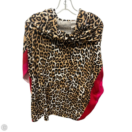 Sweater By Chicos In Leopard Print, Size: S