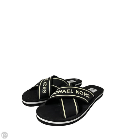 Sandals Designer By Michael Kors In Black & White, Size: 8