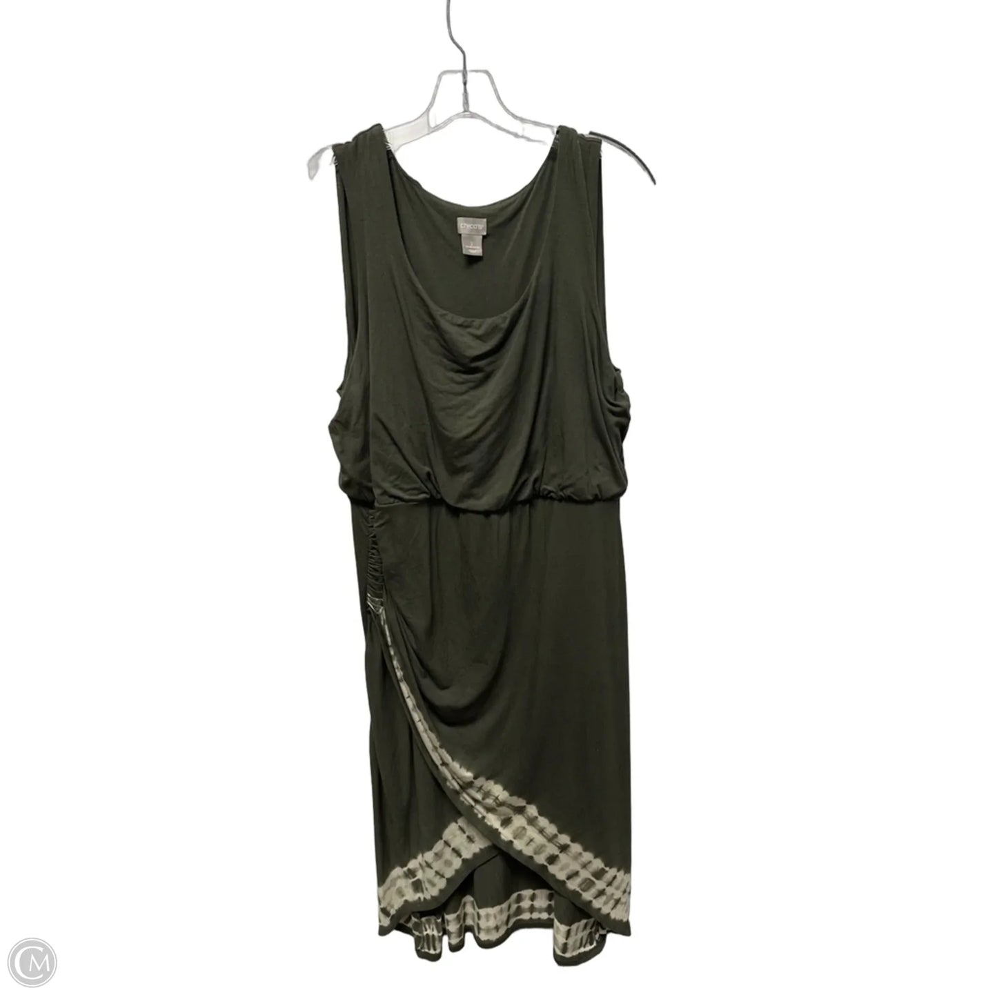 Dress Casual Maxi By Chicos In Green, Size: L