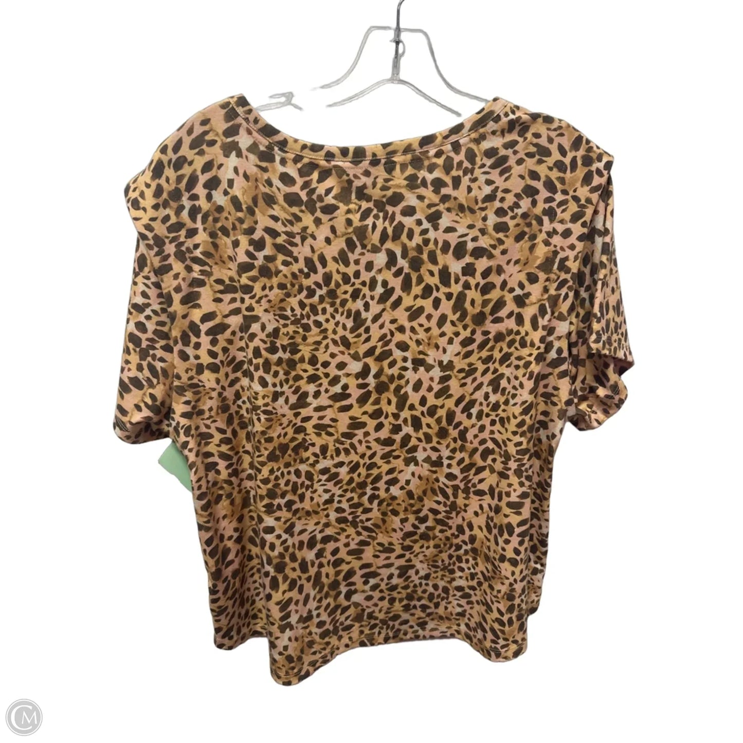 Top Short Sleeve By Democracy In Peach, Size: Xl