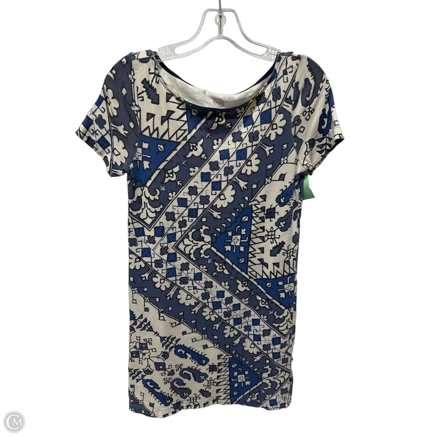 Dress Designer By Tory Burch In Blue & White, Size: Xs