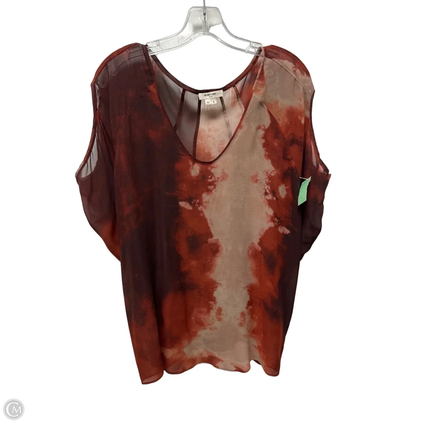 Top Short Sleeve By Helmut Lang In Red, Size: S