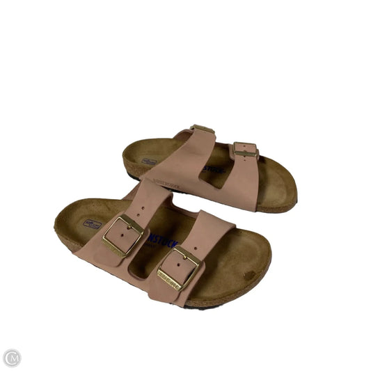 Sandals Flats By Birkenstock In Pink, Size: 6