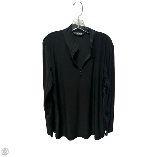 Athletic Top Long Sleeve Collar By Clothes Mentor In Black, Size: Xl