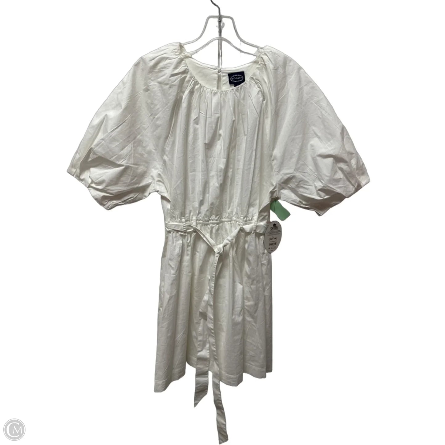 Dress Casual Short By Scoop In White, Size: L