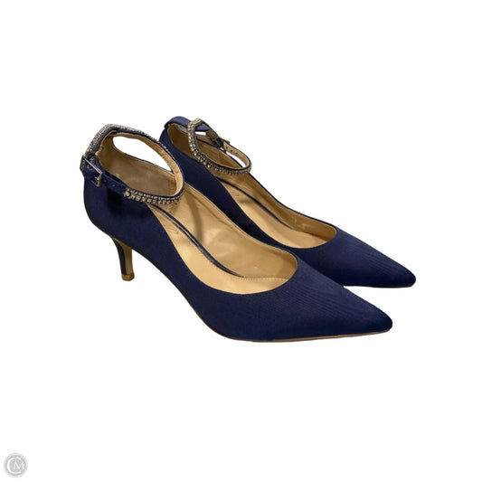 Shoes Heels Kitten By Badgley Mischka In Blue, Size: 5