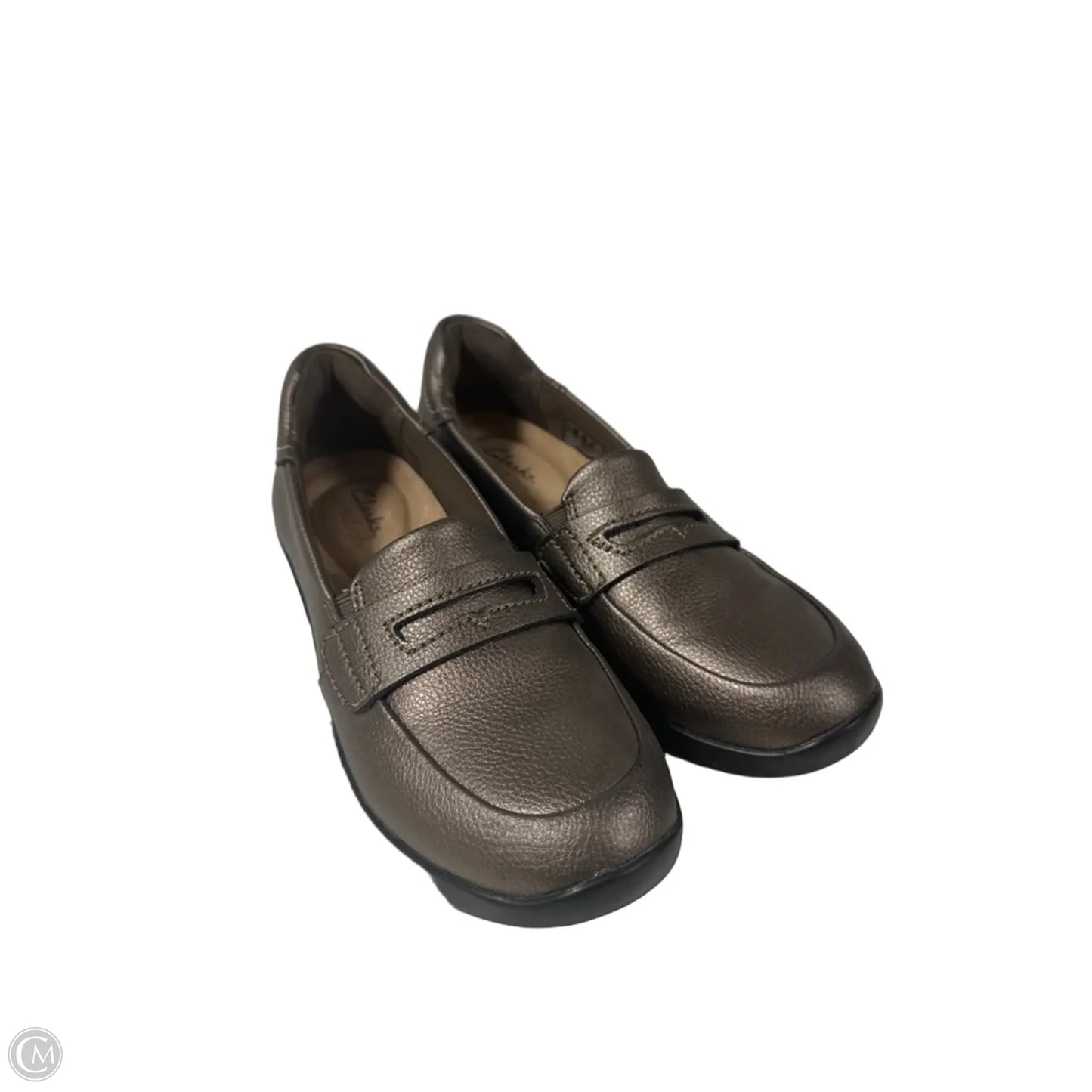Shoes Flats By Clarks In Copper, Size: 6