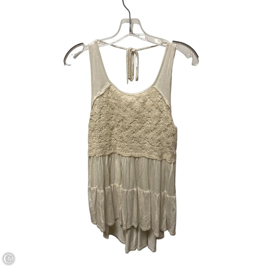 Top Sleeveless By Belle Du Jour In Beige, Size: L
