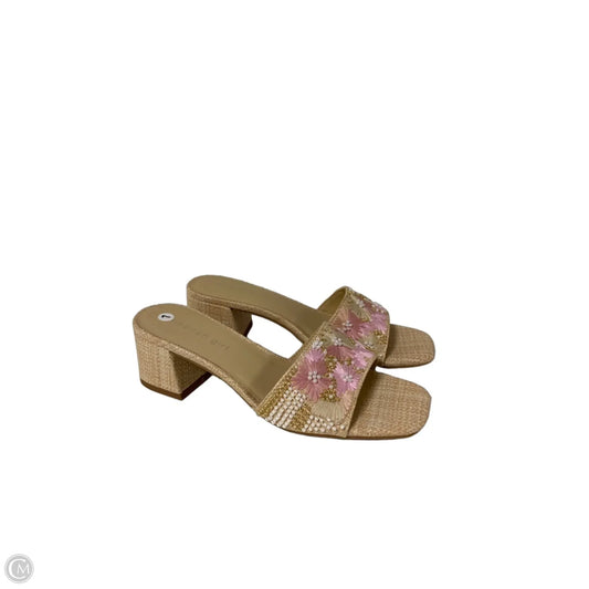 Sandals Heels Block By Madden Girl In Cream, Size: 7