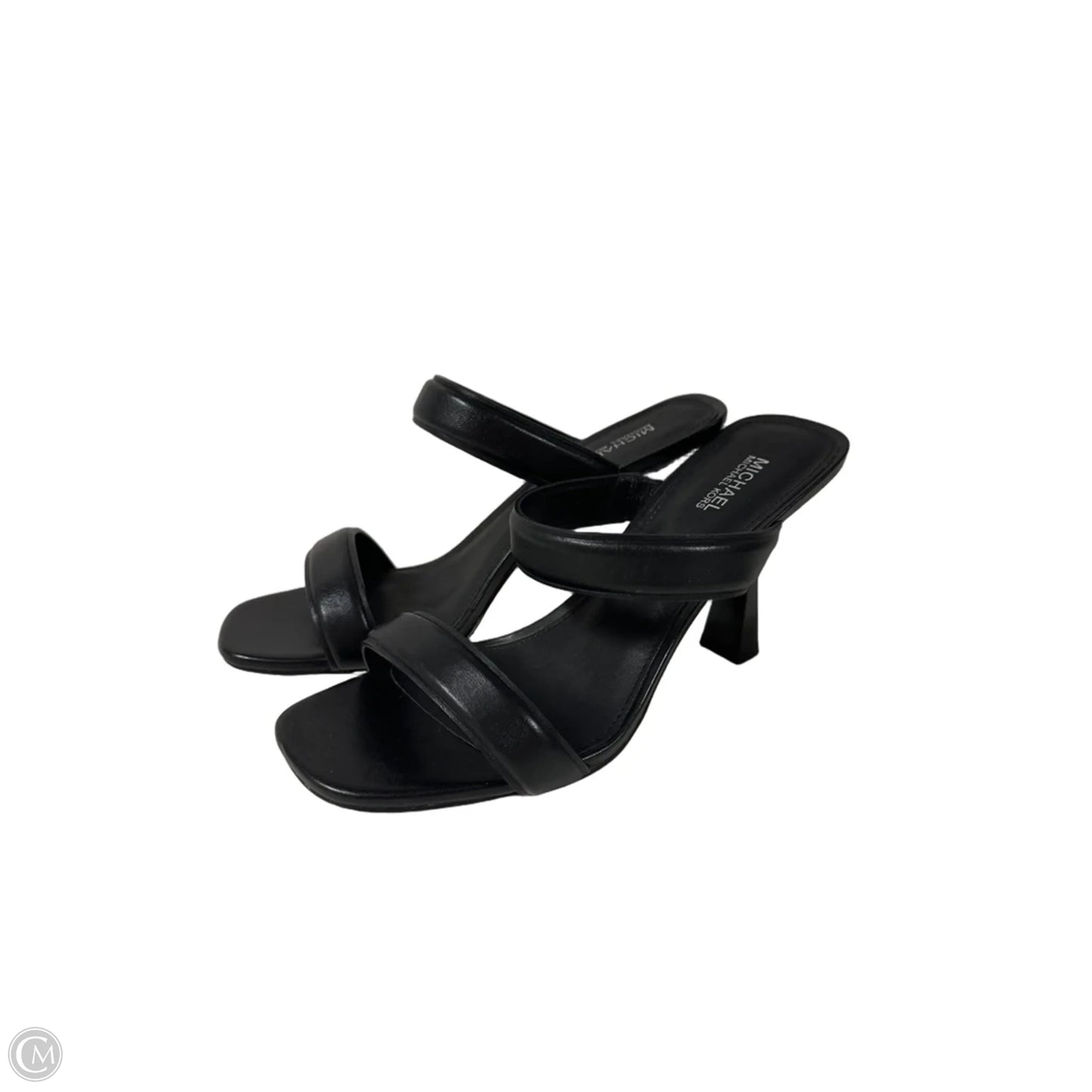 Sandals Heels Block By Michael By Michael Kors In Black, Size: 6.5