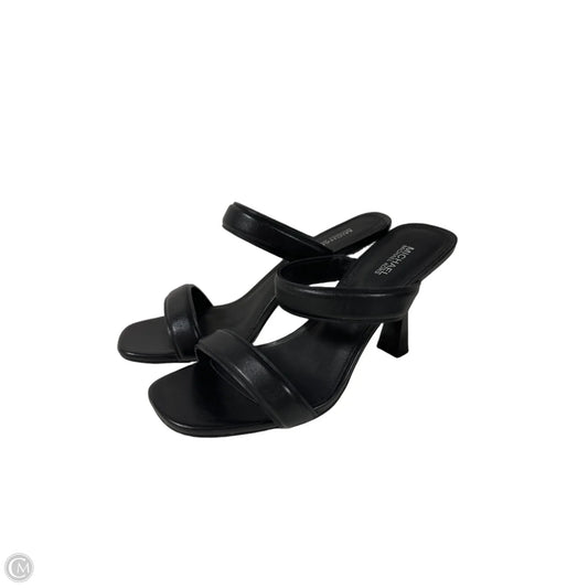 Sandals Heels Block By Michael By Michael Kors In Black, Size: 6.5