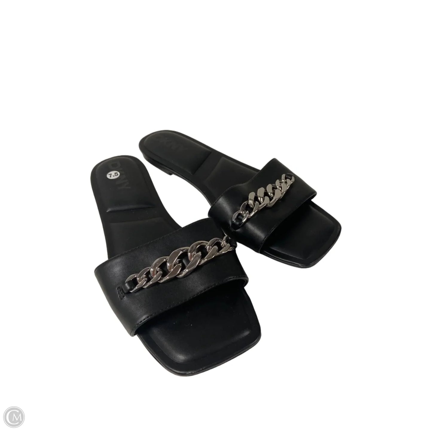 Sandals Flats By Dkny In Black, Size: 7.5