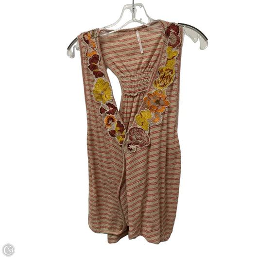 Top Sleeveless By Free People In Beige, Size: L