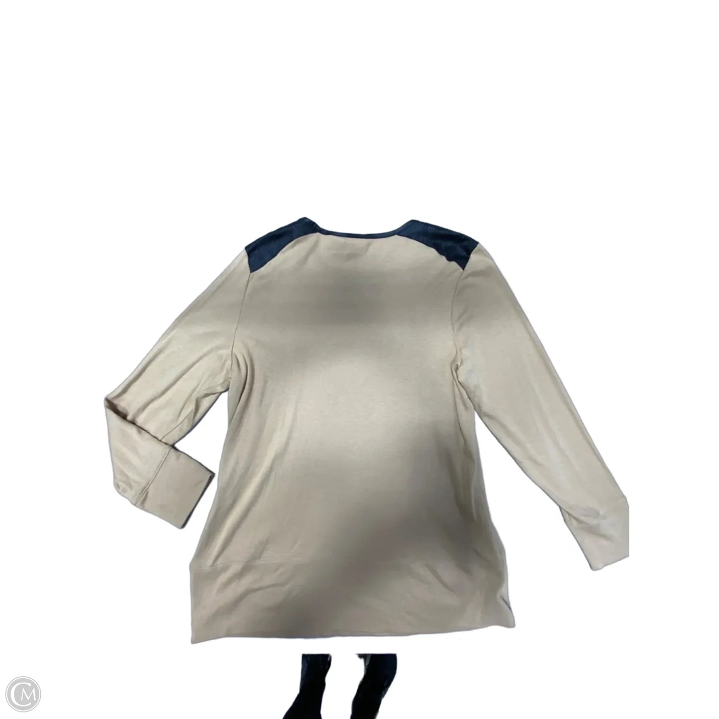 Top Long Sleeve By Chicos In Tan, Size: Xl