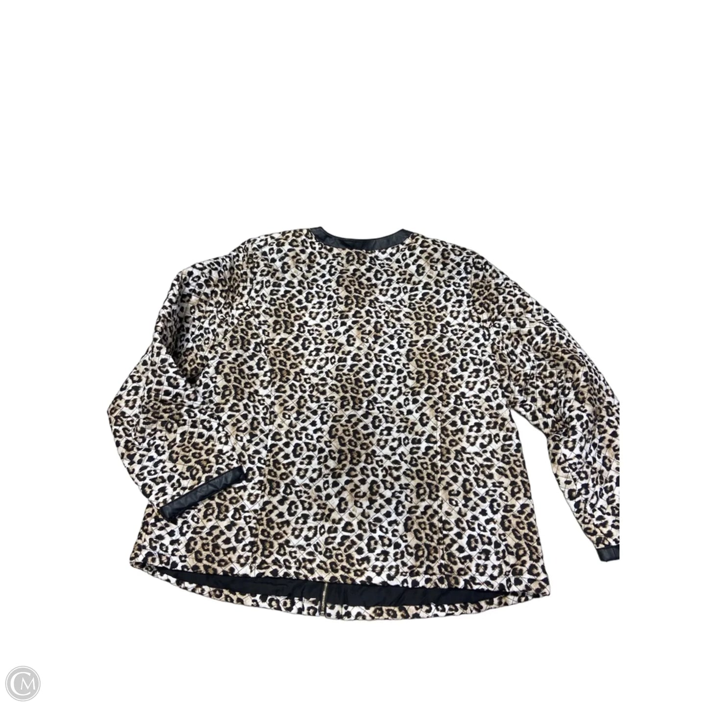 Jacket Puffer & Quilted By Chicos In Animal Print, Size: Xl