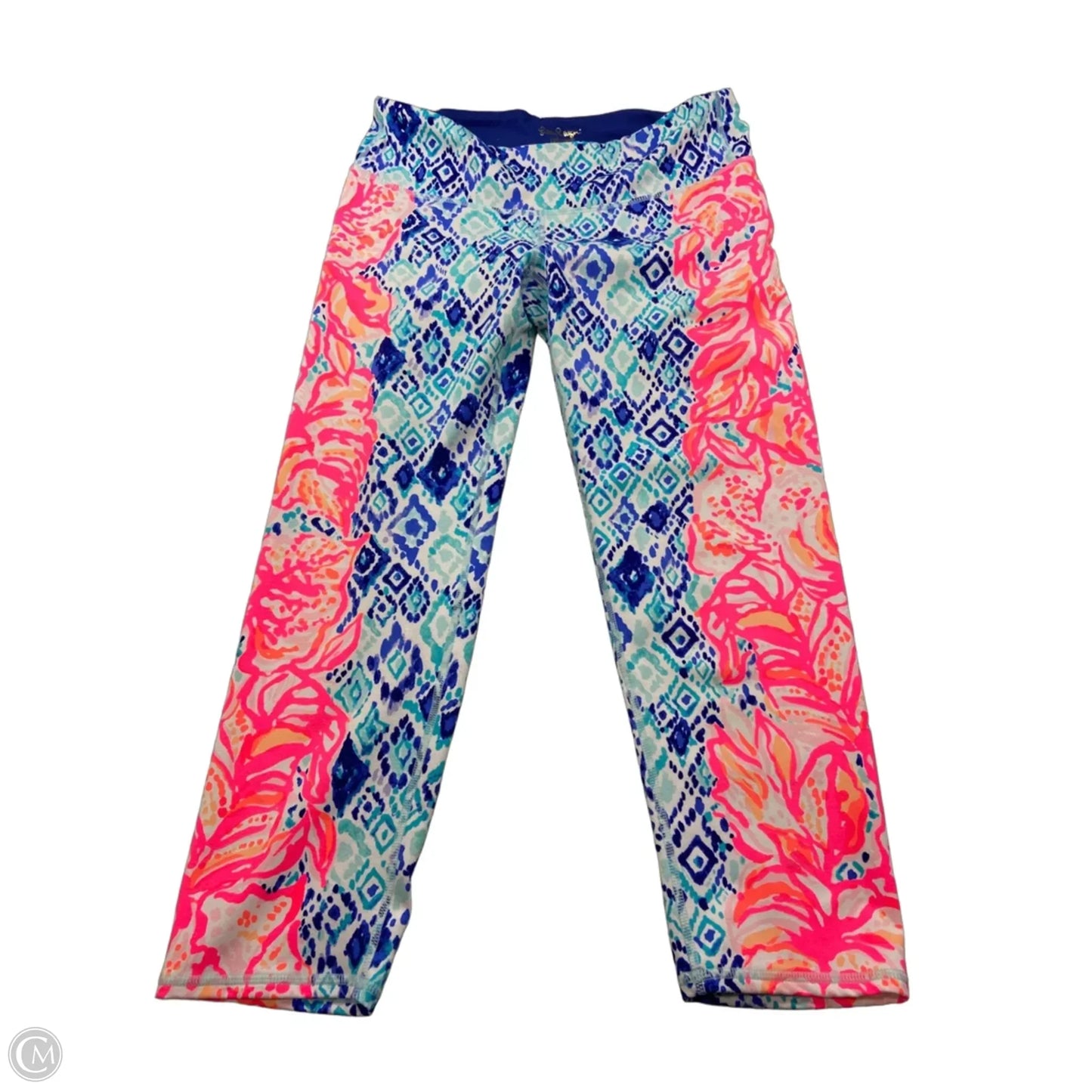 Pants Designer By Lilly Pulitzer In Blue & Pink, Size: M