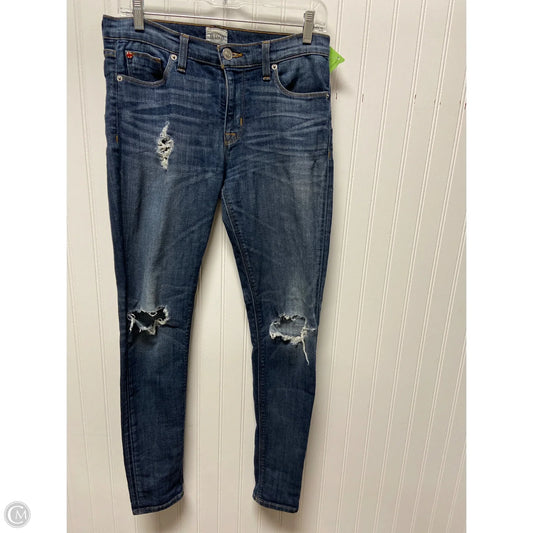 Jeans Straight By Hudson In Blue Denim, Size: 4