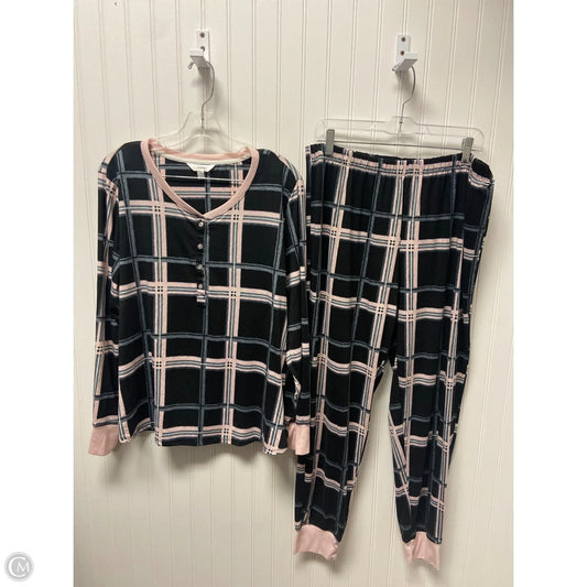 Pajamas 2pc By Secret Treasures In Checkered Pattern, Size: Xl