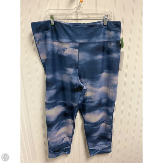 Athletic Leggings By Jones New York In Blue & Purple, Size: 3x
