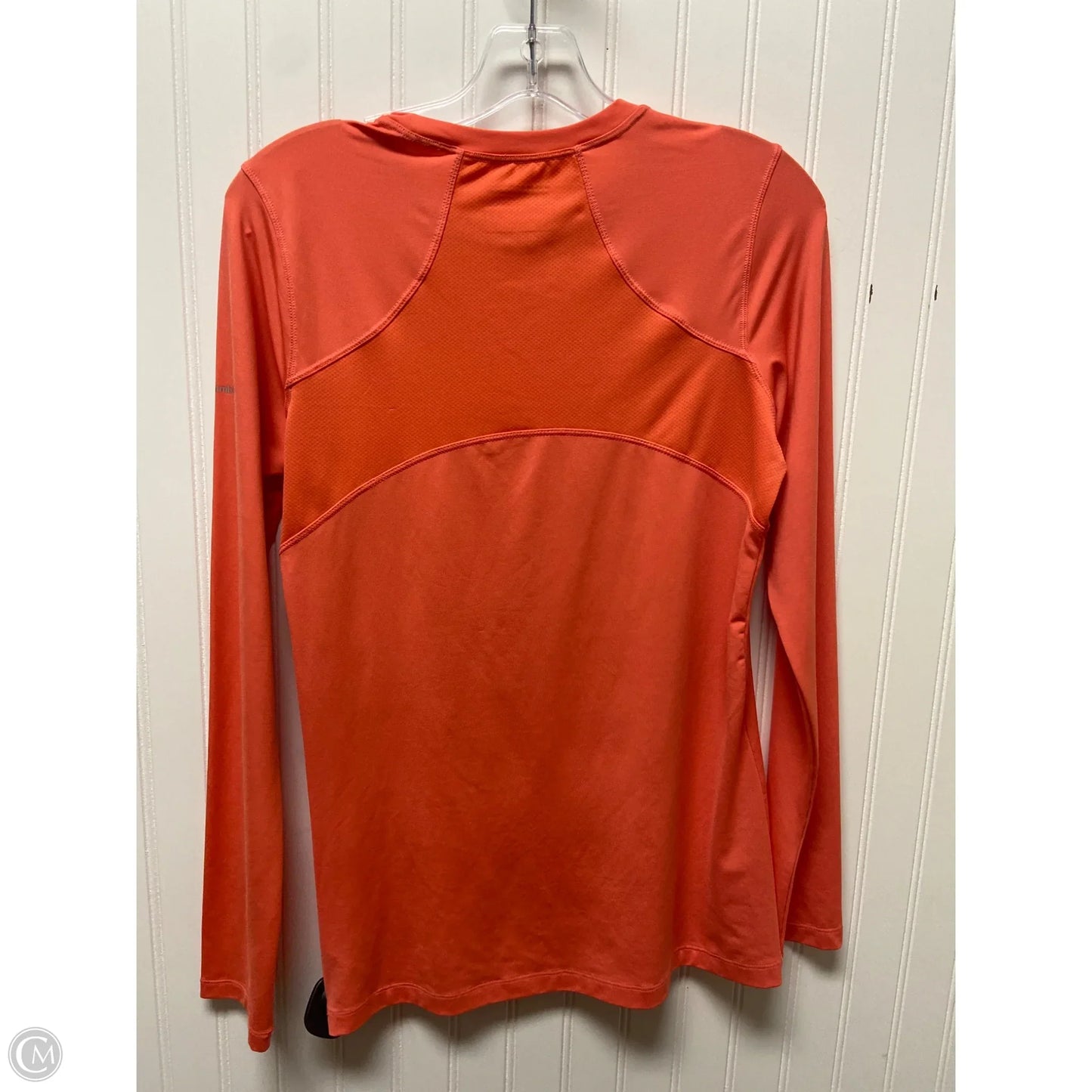 Athletic Top Long Sleeve Crewneck By Columbia In Coral, Size: M