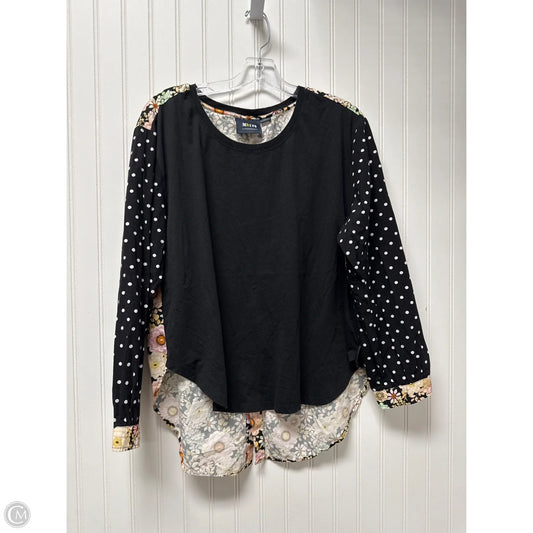 Top Long Sleeve By Maeve In Black, Size: M