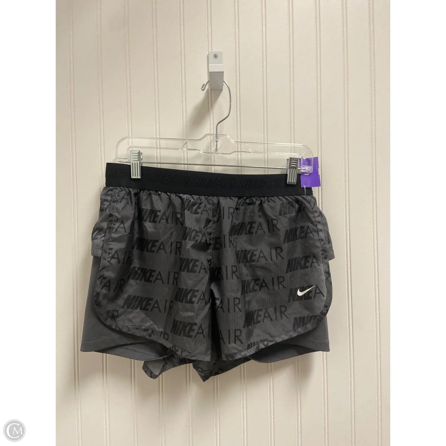 Athletic Shorts By Nike In Grey, Size: L
