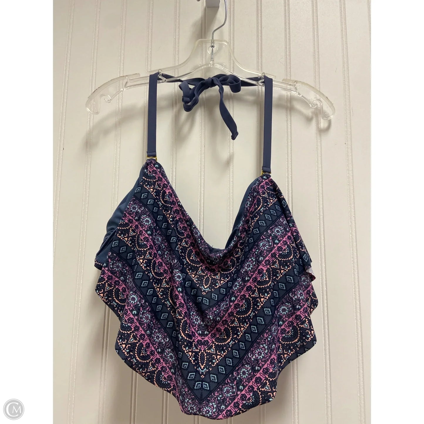 Swimsuit Top By Xhilaration In Blue, Size: 2x