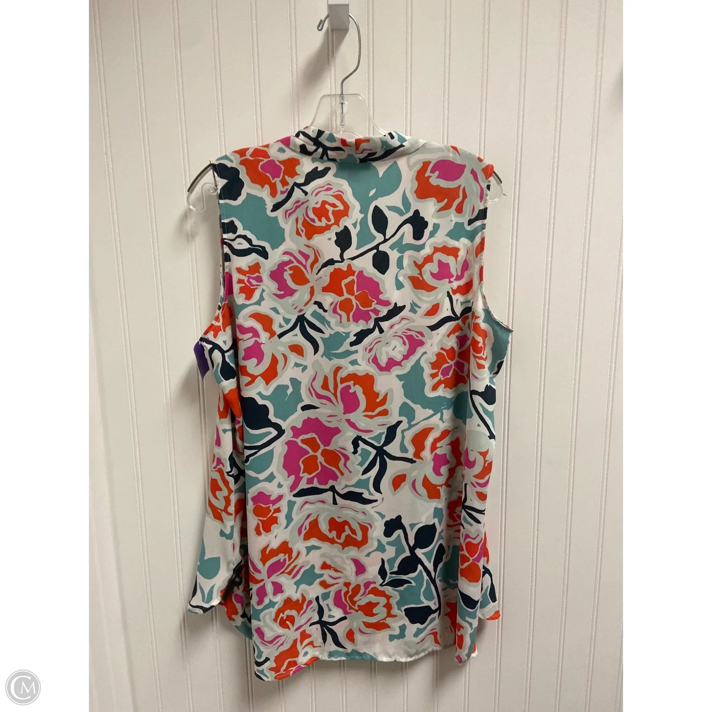 Top Sleeveless By Vince Camuto In Aqua, Size: 1x