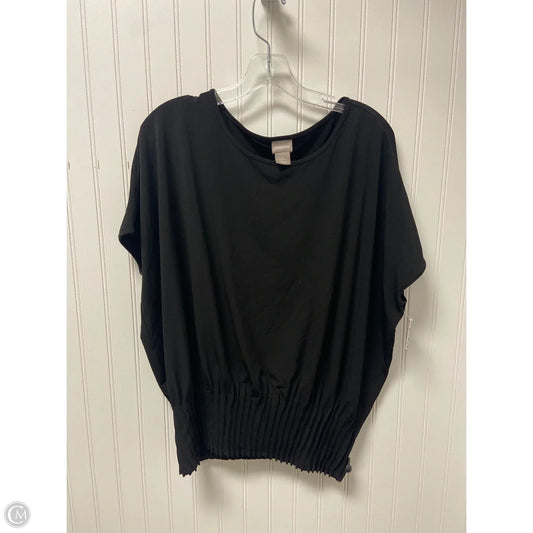 Top Sleeveless By Chicos In Black, Size: S