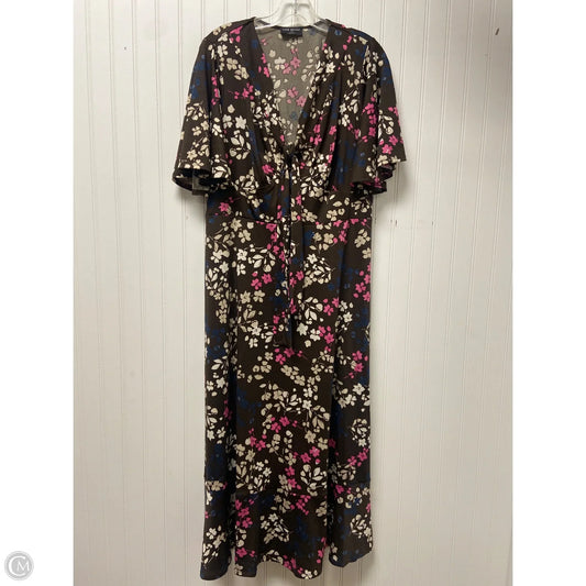 Dress Casual Maxi By Lane Bryant In Brown, Size: Xl